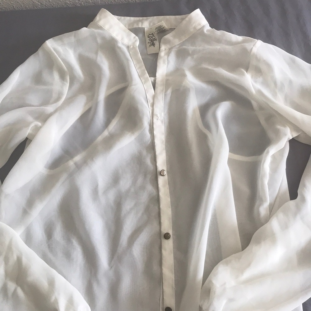Cream colored blouse!